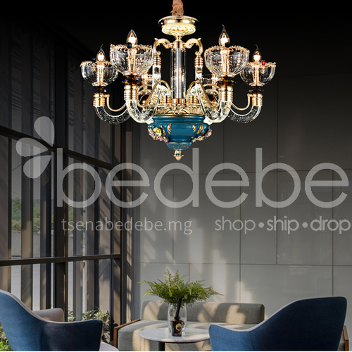 European Style Light Luxury Crystal Chandelier Living Room Simple Modern Dining Atmosphere Bedroom Jmzg 9126 Light Luxury Crystal Chandelier Living, Simple Modern Crystal Chandelier
